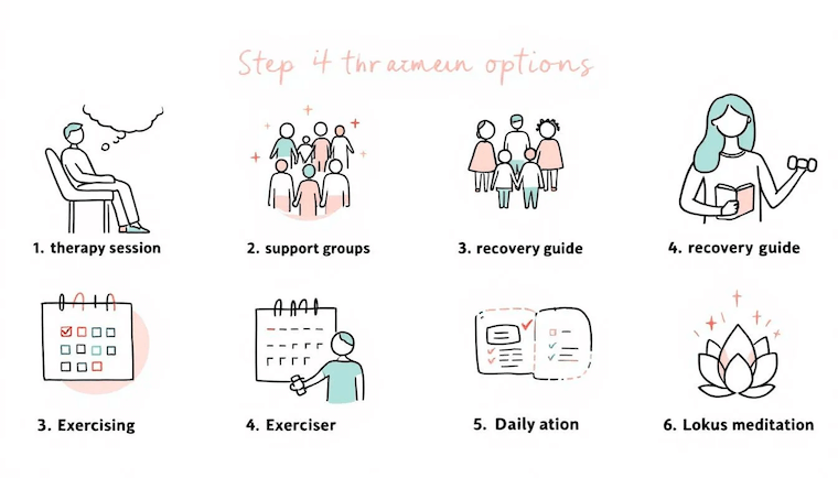 Treatment options for lean addiction, showcasing various recovery methods.