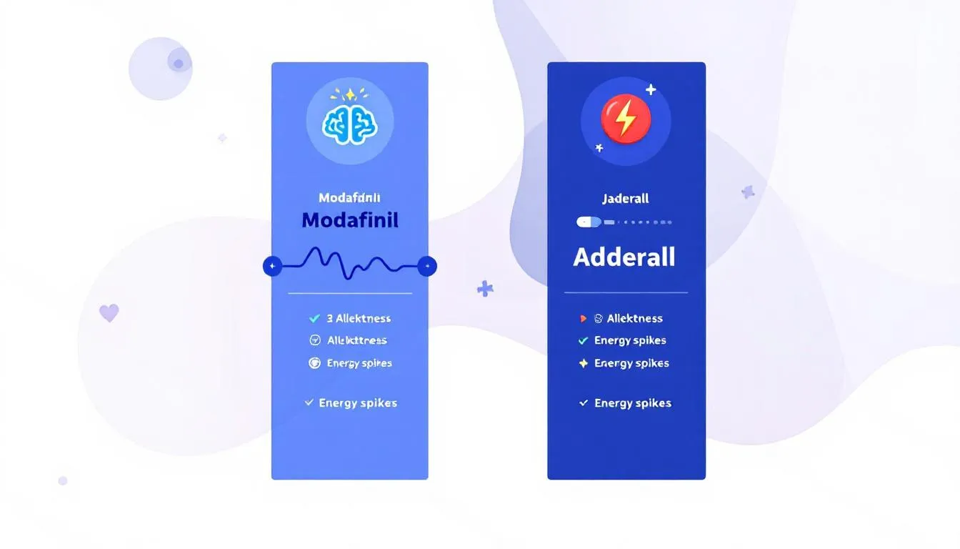 Safety and side effects associated with Modafinil and Adderall medications.